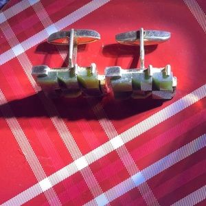 Vintage gem cuff links